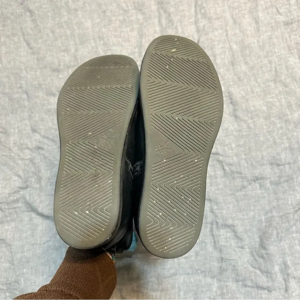 KURU Tempo Cloud Ankle Booties Black Size 9 Orthopedic Arch Support Comfort
